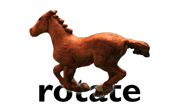 Rotate interactive horse